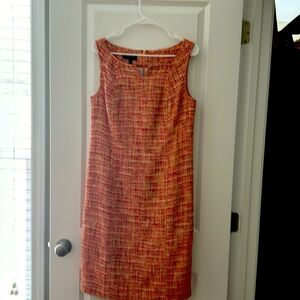 Talbots Multi Colored Tweed Aline styled Shift Dress with Matching Jacket.